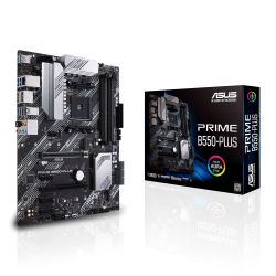 ASUS Prime B550-PLUS ATX Motherboard AM4 PCIe 4.0 Dual M.2 RGB ASUS Prime B550-PLUS ATX Motherboard AM4 PCIe 4.0 Dual M.2 RGB